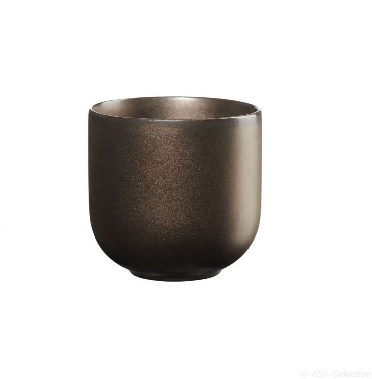 ASA porceliano puodeliai „Ferro“, rudi, 2 vnt. × 200 ml