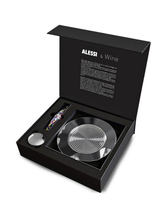 Alessi nerūdijančio plieno vyno dovanų rinkinys