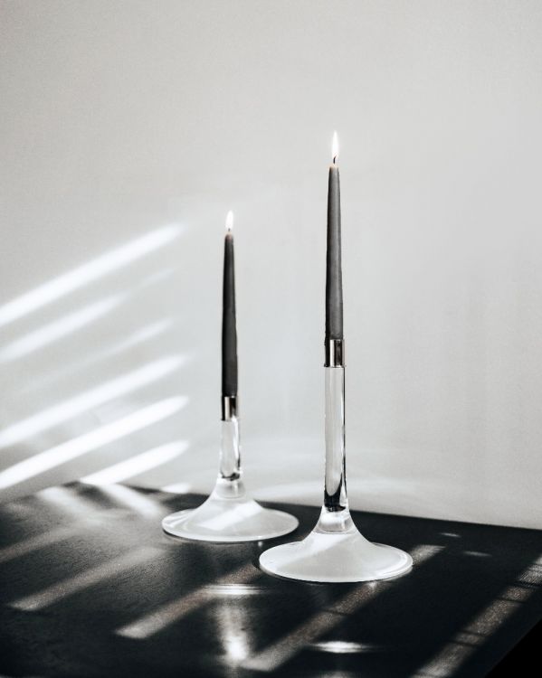  Krištolinė „Orrefors“ žvakidė „Cirrus Candlestick“, 18,5 cm aukščio
