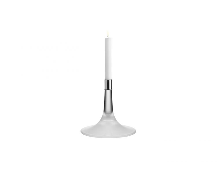  Krištolinė „Orrefors“ žvakidė „Cirrus Candlestick“, 18,5 cm aukščio