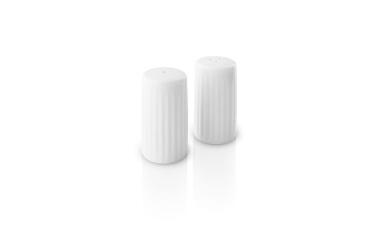 Eva Solo druskinė ir pipirinė, kolekcija - Legio Nova, baltas porcelianas, 5,8 cm