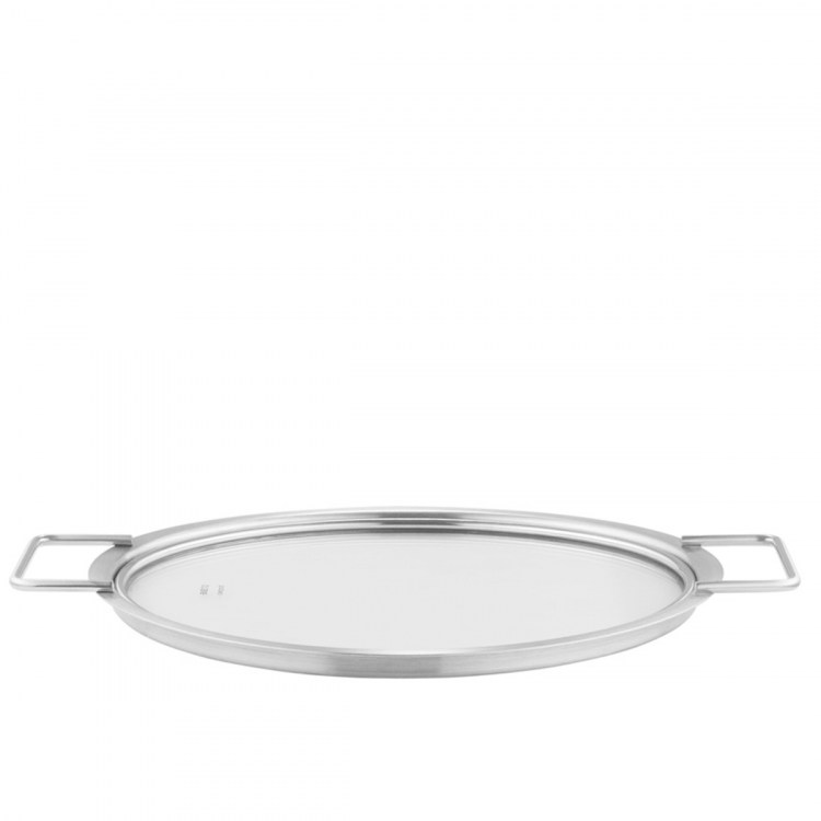 Eva Trio plokščias stiklinis dangtis, 24 cm skersmens