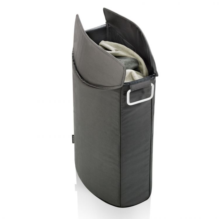 Blomus krepšys skalbiniams Frisco, tamsiai pilkos spalvos, 60 l