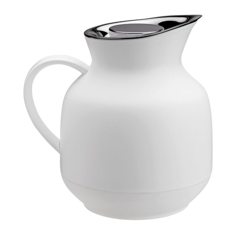 Stelton vakuuminis ąsotis arbatai Amphora, 20,5 cm, 1 L, baltos spalvos