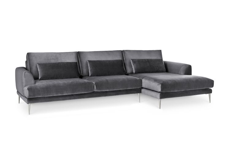 Suomiška sofa „Coffee Open End Left“ (235 x 281 x 104 cm), ruda (užsakoma)