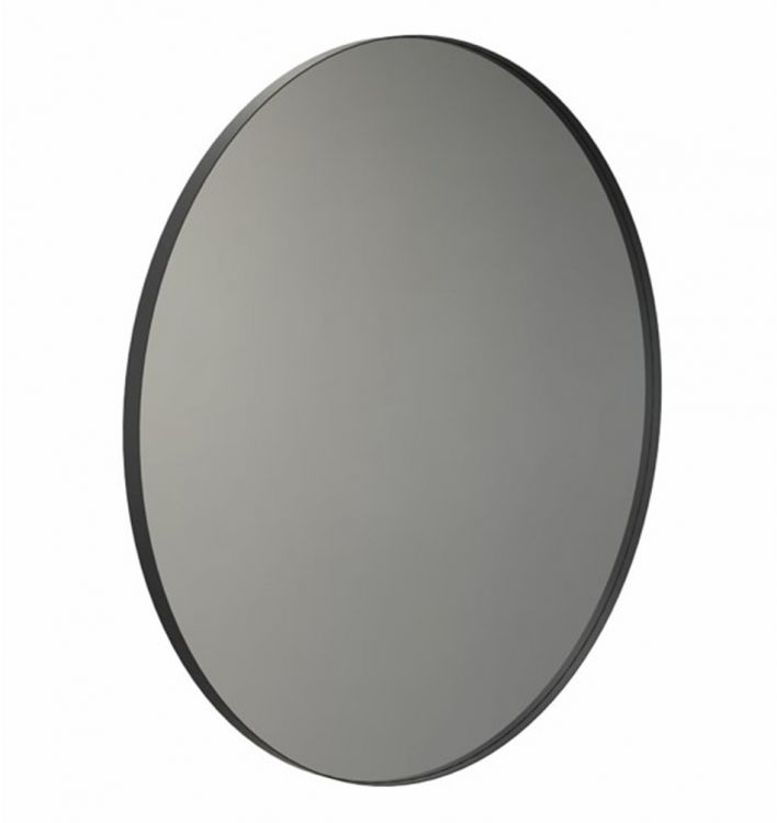 Frost pakabinamas veidrodis, Ø100 cm, juodas matinis rėmas