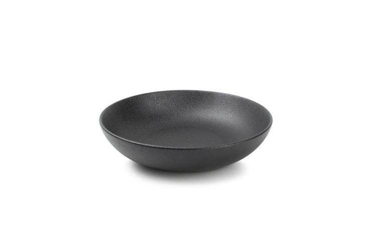 CHIC porcelianinė gili lėkštė „Dusk“, Ø25 cm juodos spalvos 