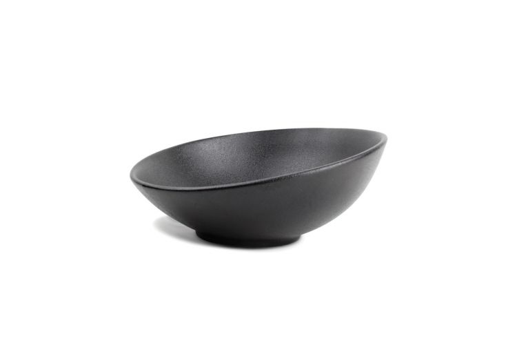 CHIC porcelianinė serviravimo lėkštė „Dusk“, Ø24 cm juodos spalvos 