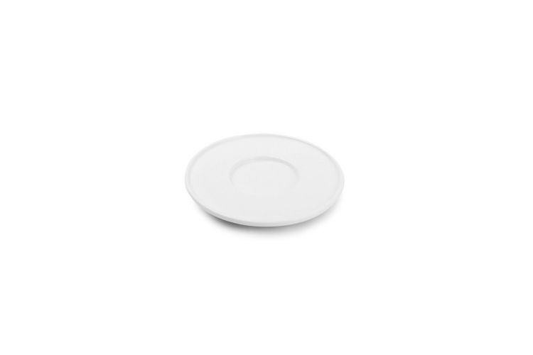 CHIC porcelianinis espreso puodelis su lėkštute „White Verso“, 0.09 ml, baltas