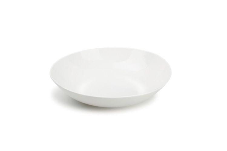 CHIC porcelianinė gili lėkštė „Perla White“, Ø25 cm, balta