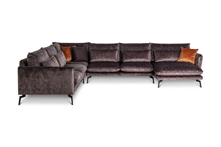 Suomiška sofa „Style A3E2UA“ (102 x 324 x 384 x 160 cm), (užsakoma)