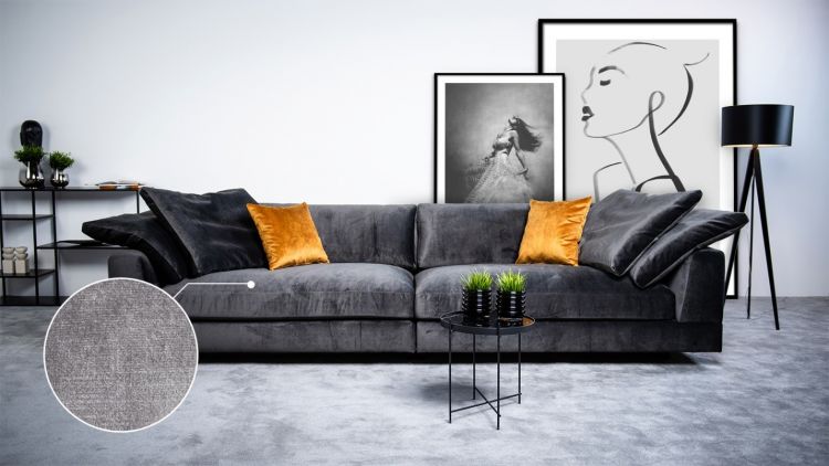 Suomiška sofa „Infinity 3“ (284 x 120 cm),  pilka (užsakoma)