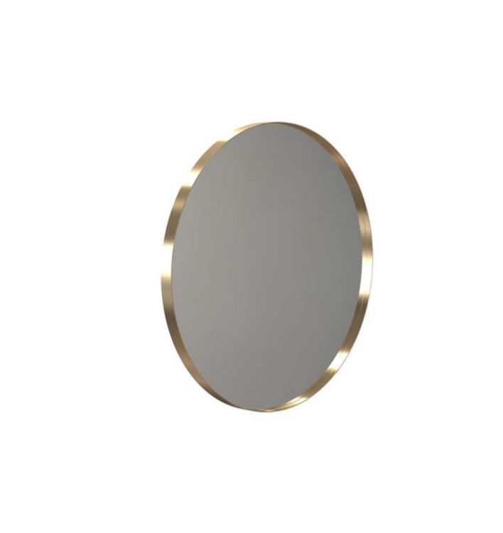 Frost pakabinamas veidrodis, Ø60 cm, aukso spalvos matinis rėmas 