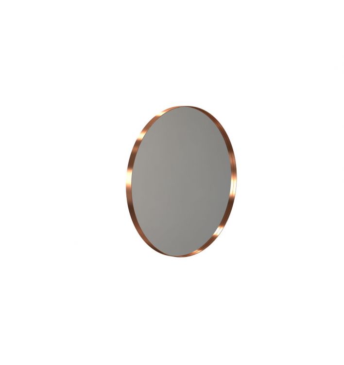Frost pakabinamas veidrodis, Ø60 cm, bronzos spalvos matinis rėmas