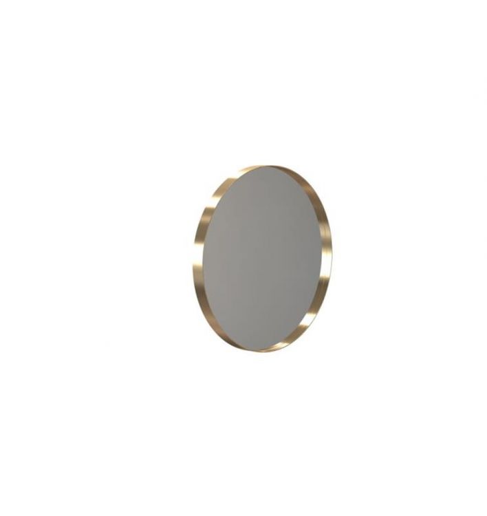 Frost pakabinamas veidrodis, Ø40 cm, aukso spalvos matinis rėmas
