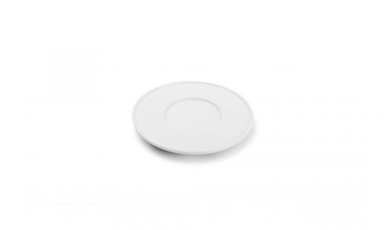 CHIC porcelianinė lėkštutė „White Verso“, Ø14.50 cm, baltos spalvos (puodeliui 240 ml)