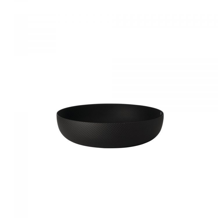 Alessi žalvarinis serviravimo dubuo „JM17“, Ø24 cm, juodas