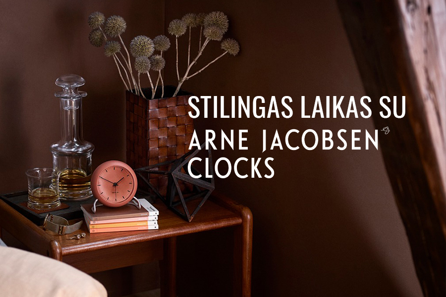 DESIGN+ salone – stilingi Arne Jacobsen Clocks laikrodžiai