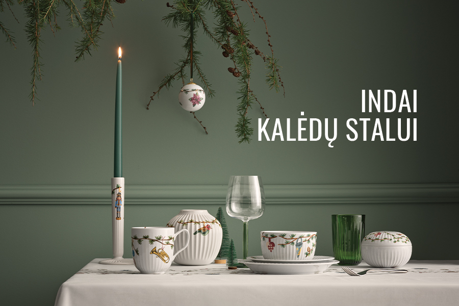 DESIGN+ salone – žavūs indai Kalėdų stalui