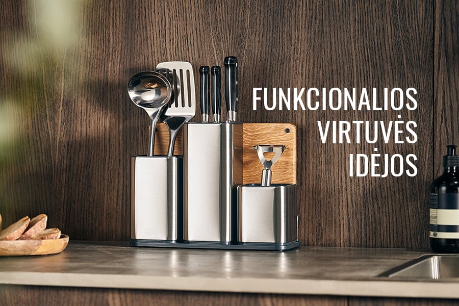 DESIGN+ salone – funkcionalios virtuvės idėjos